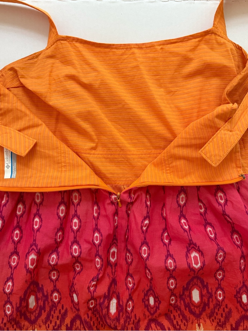 Columbia Sportswear PFG Women's Cotton Ikat Print Dress - Size Medium 🧡 - Picture 12 of 13